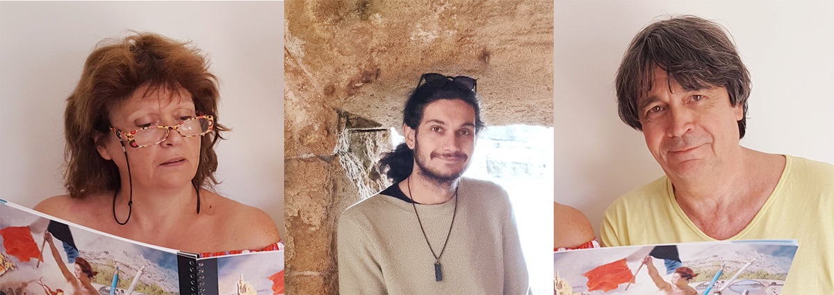 Portrait des trois intervenants 