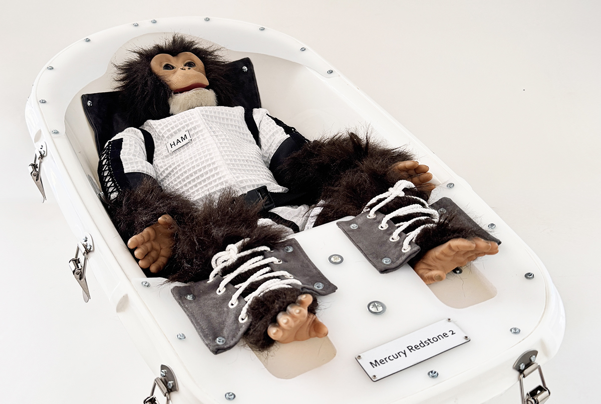 Singe robot astronaute par France Cadet 