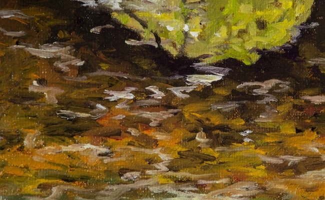 Ludovic Papin, “Minicage 3”, huile sur toile, 18 x 14 cm, 2025