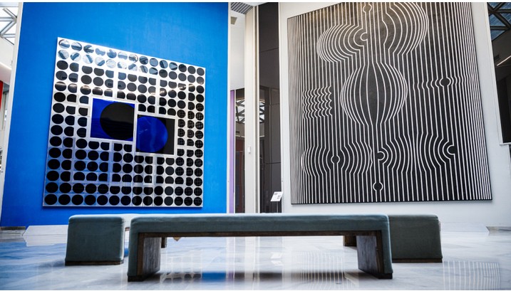 Photographie d'oeuvres de Vasarely