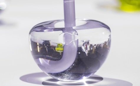 Oeuvre en verre par Linda Sanchez 