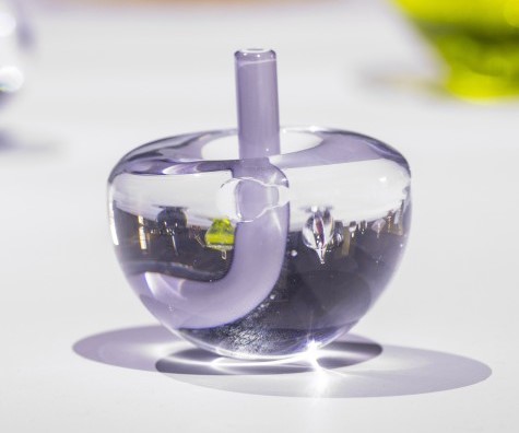 Oeuvre en verre par Linda Sanchez 